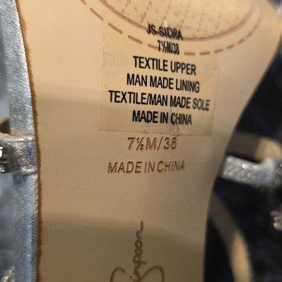 BRAND NEW JESSICA SIMPSON WOMEN'S SIDRA RHINESSTONE STILETTO HEEL SANDAL - Picture 15 of 16